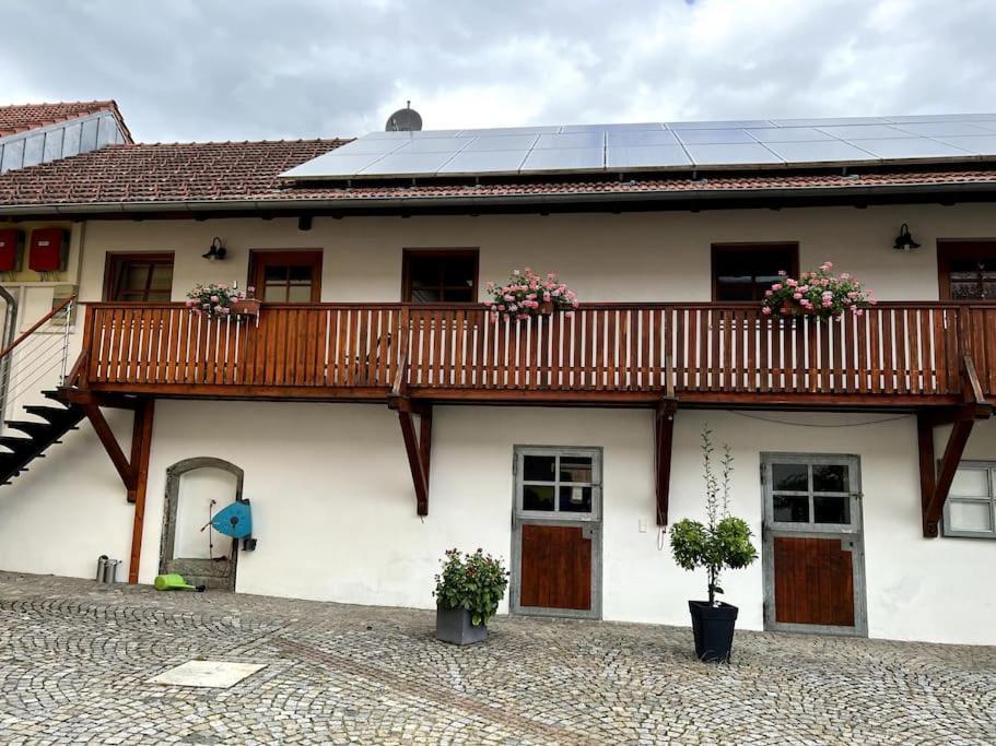 Ferienwohnung Vierseithof Eging Bagian luar foto